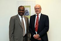 Meeting in Qatar with Dr. Hamadoun Touré, Secretary General of the ITU, March 2012.